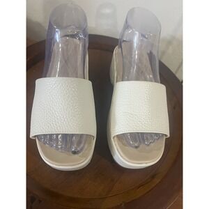 Vionic‎ Womens Slide Platform Sandal Trista Cream Slip On Shoes Womens 6 Comfort